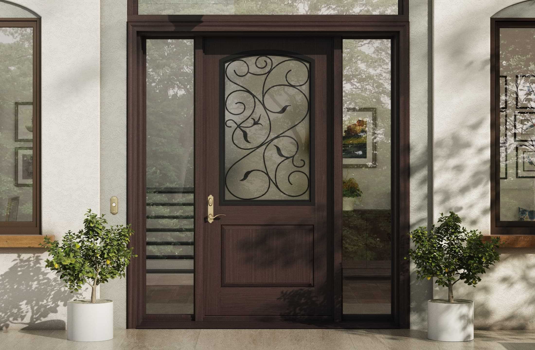 Exterior Wood Double Door for Front Entry or Back Patio